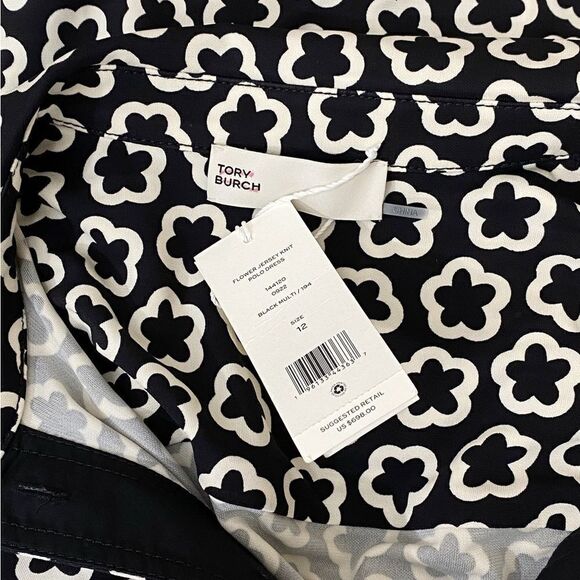 Tory Burch floral-print midi shirtdress size 12 - Picture 9 of 10